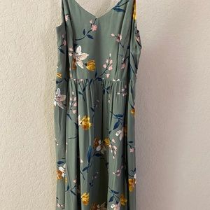 NWT! Green floral dress!